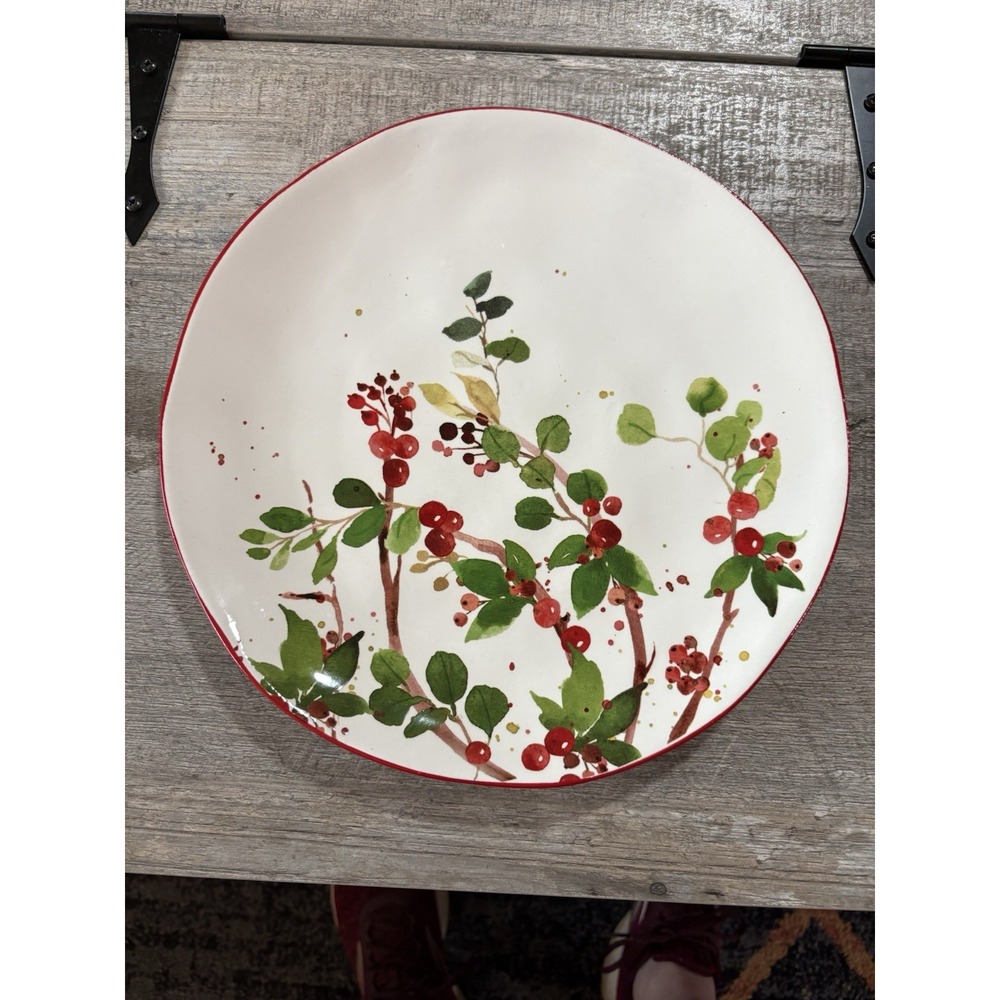 Robert Stanley Christmas Plate Replacement Dinner Plate 10.5 Inches